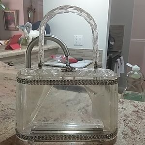 Lucite bag from the 1950s as is